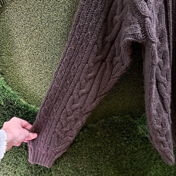 Vintage Ash Creek Trading Cable Knit Cardigan Sweater Large - Picture 6 of 6